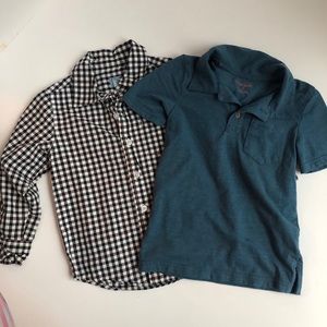 2 boys size 4t shirts